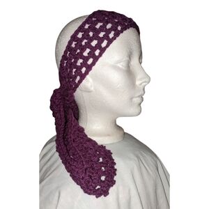 Crochet Purple Head Or Neck Accessory Wrap
